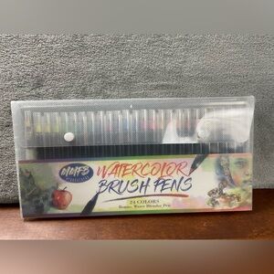 Watercolor Brush Pens Set 24 Count Coloring Brush Pen New